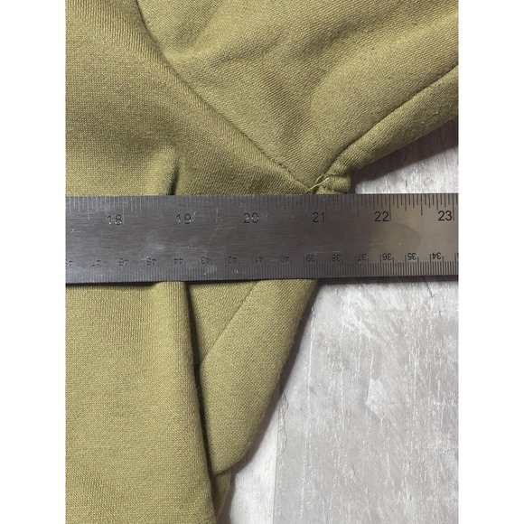 The Hideout Clothing THC Mens M Hoodie‎ Embroidered Army Green L-33 - Picture 3 of 6